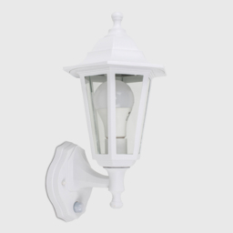 ValueLights Mayfair White Wall Lantern with PIR - thumbnail 3