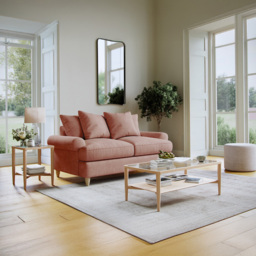 Clara Faro 11 Pink 2 Seater Medium Agmamito Sofa - thumbnail 3