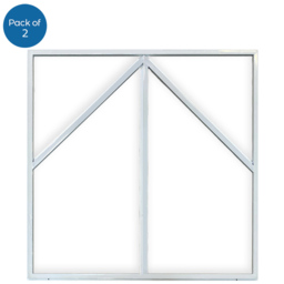 ENER-J 2 Pack 40W 6500K Cool White Blue Arrow Design LED Frame Panel Light