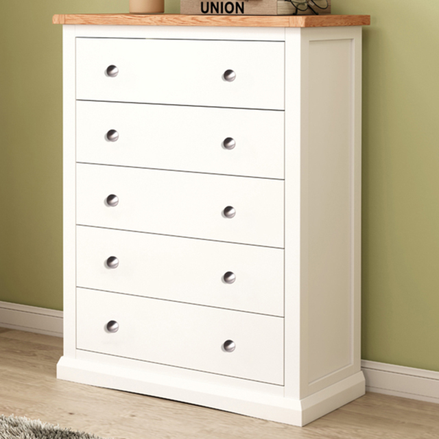 Cabinet Bits Castelli 5 Drawer Chest of Drawers with Chrome Knob - image 1