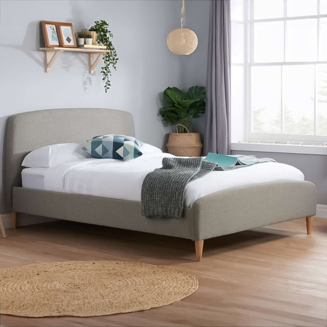 Quebec Grey King Size Bed Frame - image 1