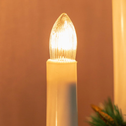 The Christmas Workshop 7 LED Pine Wood Candle Bridge Light - thumbnail 2