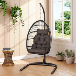 Living and Home Black Garden Hanging Chair