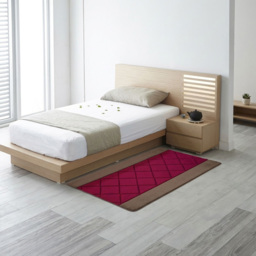 Smart Living Carmela Brown and Red Non-Slip Mat with Gel Backing 40 x 60cm - thumbnail 2