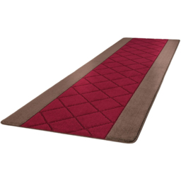 Smart Living Carmela Brown and Red Non-Slip Mat with Gel Backing 40 x 60cm - thumbnail 1