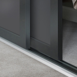 Spacepro Shaker Single Panel Graphite Sliding Door 2220 x 610mm - thumbnail 4