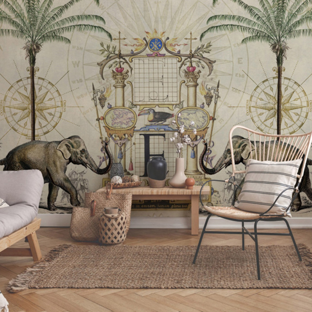 A.S Creation Nostalgic Elefant Digital Mural - image 1