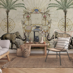A.S Creation Nostalgic Elefant Digital Mural - thumbnail 1