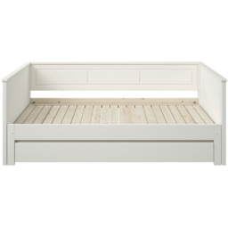 Noomi Erika Single Continental White Extending Guest Bed with Underbed Drawer - thumbnail 2