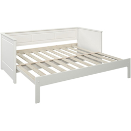 Noomi Erika Single Continental White Extending Guest Bed with Underbed Drawer - thumbnail 4