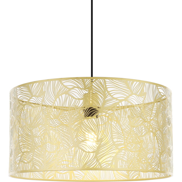 Tropical Leaf Champagne Gold Pendant Light - image 1