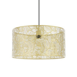 Tropical Leaf Champagne Gold Pendant Light - thumbnail 2