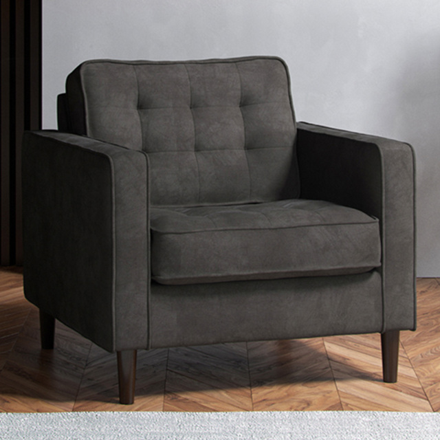 Eden Graphite Chenille Armchair - image 1