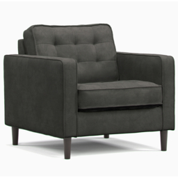 Eden Graphite Chenille Armchair - thumbnail 2