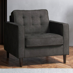 Eden Graphite Chenille Armchair