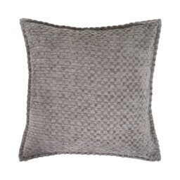 Pack of 2 Odette Chenille Cushion Covers Grey - thumbnail 1