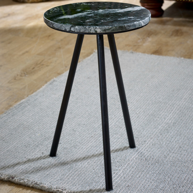 Brooklyn Opal Black Marble Top Side Table - image 1