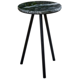 Brooklyn Opal Black Marble Top Side Table - thumbnail 2