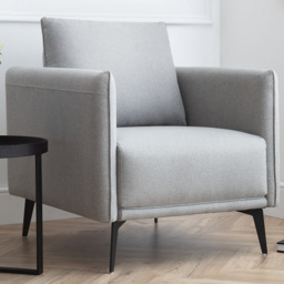 Julian Bowen Rohe Light Grey Armchair