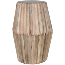 Brooklyn Hudson Carved Mango Wood Side Table - thumbnail 2
