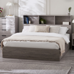 Julian Bowen Bali King Size Grey Oak Storage Ottoman Bed