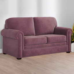 Jay-Be Heritage 2 Seater Cosy Chenille Mauve Sofa Bed with e-Pocket Mattress - thumbnail 1