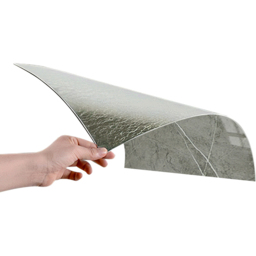 Living and Home Neutral Grey Marble Pattern PVC Wall Sticker 40 x 40cm 10 Pack - thumbnail 2