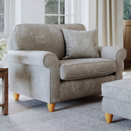 Sinatra Glory Beige Snuggle Chair - thumbnail 1
