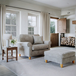Sinatra Glory Beige Snuggle Chair - thumbnail 3