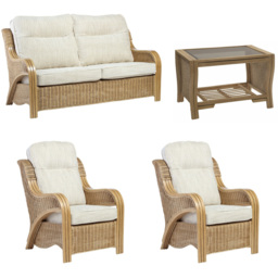 Desser Furniture Opera 5 Seater Jasper Light Oak Sofa Suite - thumbnail 2