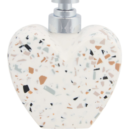 Heart Speckle Soap Dispenser White - thumbnail 3