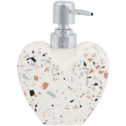 Heart Speckle Soap Dispenser White - thumbnail 2