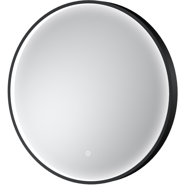 nuie Black Framed LED Touch Sensor Mirror 600mm - image 1