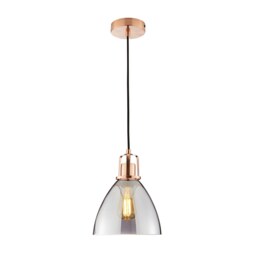 Decan Pendant - Smoke & Copper - thumbnail 2