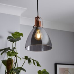 Decan Pendant - Smoke & Copper - thumbnail 1