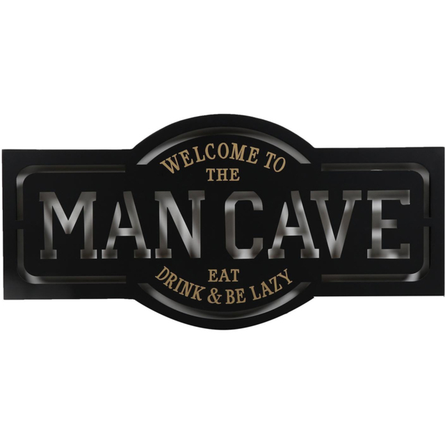 Man Cave LED Monochrome Sign Wall Art - image 1