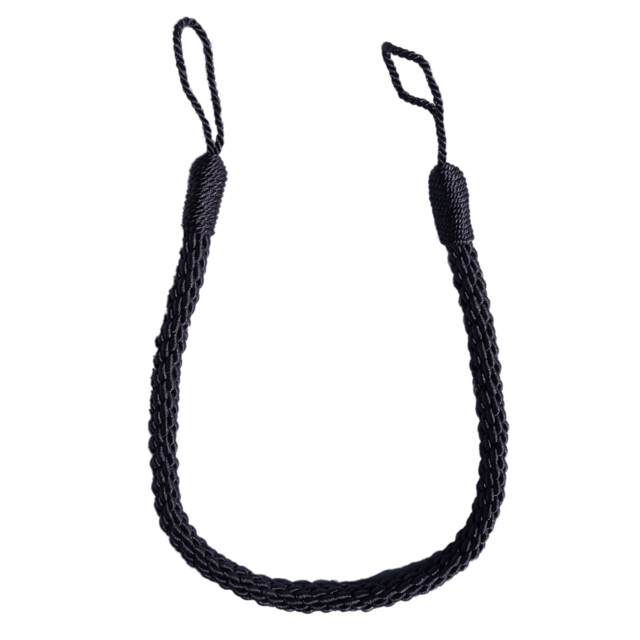 Elegance Midnight Grey Rope Tieback