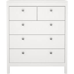 Florence Madrid 5 Drawer White Chest of Drawers - thumbnail 3
