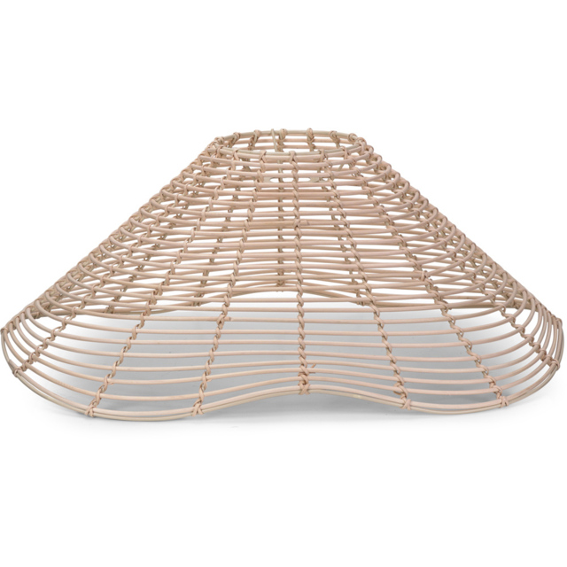 ValueLights Harlow Natural Wavy Rattan Ceiling Pendant Shade - image 1