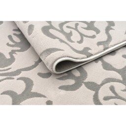 Luxury Damask Rug Neutral 120cm - thumbnail 3