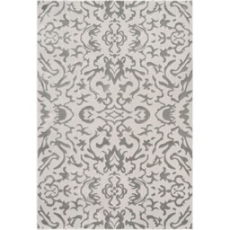 Luxury Damask Rug Neutral 120cm