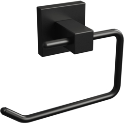 Rothley Square Matt Black Toilet Roll Holder