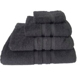 Turkish Cotton Black Terry Dobby Bath Towel