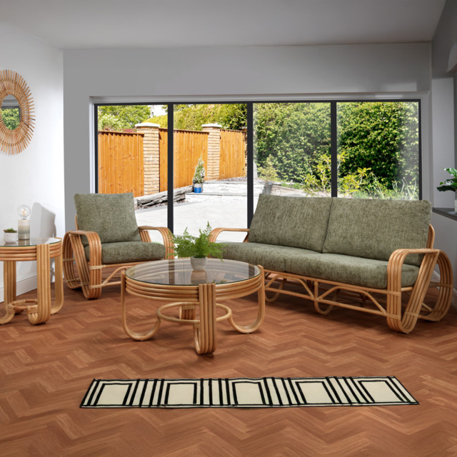 Desser Furniture Pretzel 4 Seater Jubilee Sage Sofa Suite - image 1