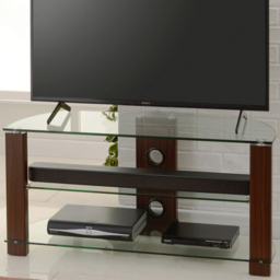 TTAP Vision 2 Shelf Walnut TV Stand 1050mm