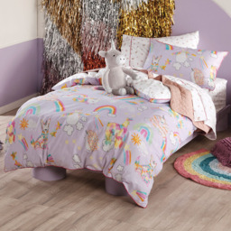 Linen House Kids Double Unicorniverse Duvet Cover Set