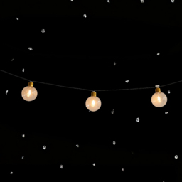 10 Warm White LED Clear Christmas Neon Bulb String Light 3.2m