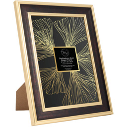 Shaftesbury Gold Edged Frame Black 16 x 12inch