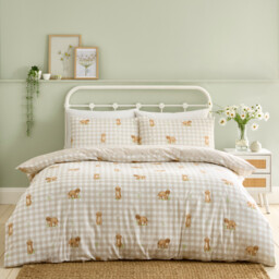 Daisy Doodle Duvet Set Natural Double