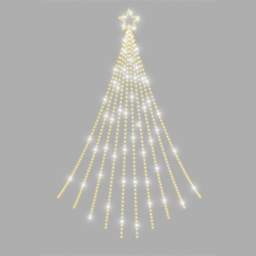Xmas Haus 1010 Warm White LED Waterfall Light Chain Christmas Decoration 7m - thumbnail 2